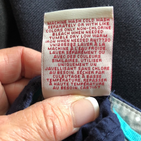 Merona navy blue eyelet shorts sz8 - Picture 7 of 8